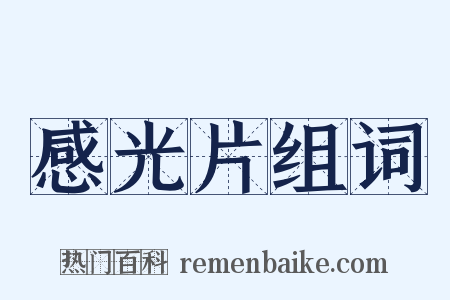 感光片组词是什么意思的图片